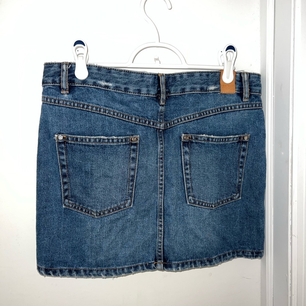 Zara denim mini skirt